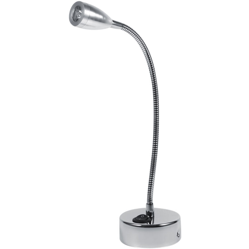 Jeffergarden Silberne Led-wandleuchte, Flexibler Schwanenhals, Nachttisch-leselampe Fürs Schlafzimmer, Warmweiß (typ 2)