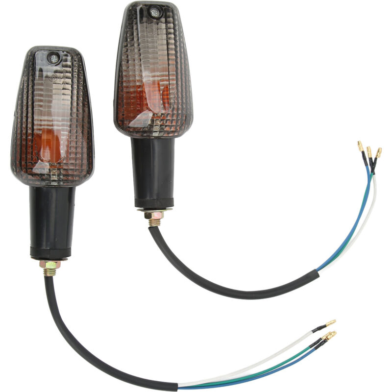 Jeffergarden Wasserdichte Motorradblinker, Superhell, 2 Stück, Für Cb400 Cbr929rr Cbr954rr Cbr600f4i, Rauchschwarz
