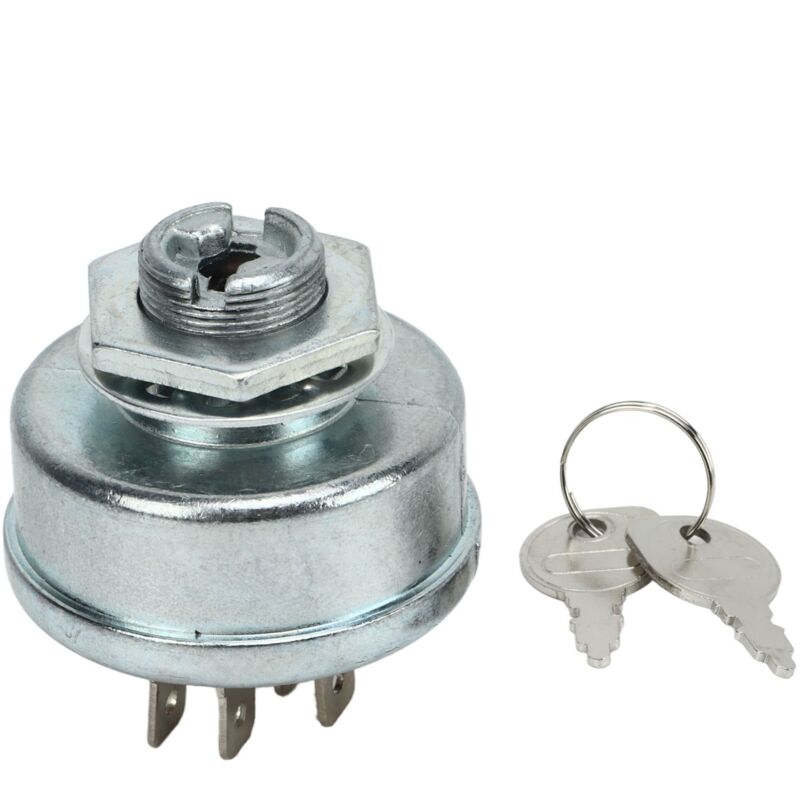 Jeffergarden 365402 Zündstartschalter Aus Metall Für Rasenmähertraktoren Mit 2 Ersatzschlüsseln Für John Deere