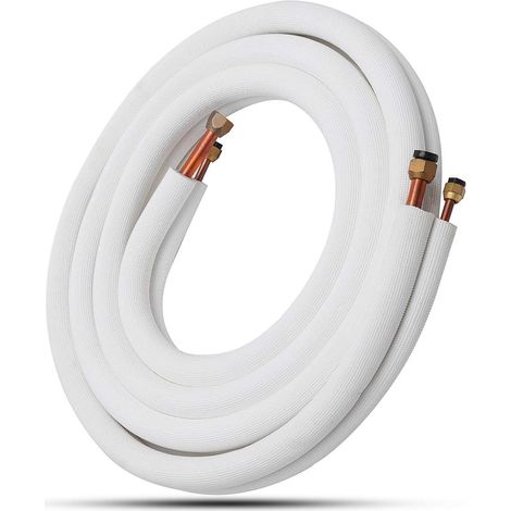 1/2/3m Isolierte Kupfer-splitleitung 5/8" 3/8" Klimaanlagen-schlauchverschraubungen Paar Spulenrohr - 3m