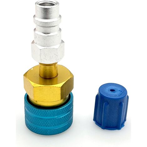 Adapter Von R1234yf Auf R134a Für Kfz-klimaanlagen, Schnellkupplung Mit Untenseitigem Anschluss Für R1234yf Auf R134a, Anschlüsse Für Kfz-klimaanlagen