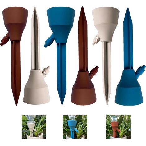 6-teiliges Tropfbewässerungsflaschen-set, Pflanzenwasserspender, Bewässerung Von Zimmerpflanzen, Einstellbare Automatische Bewässerung Für Gemüse, Blumen Und Pflanzen