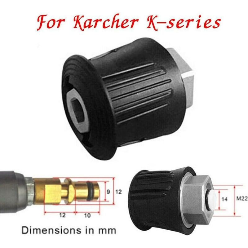 Hochdruck-schnellkupplung Für Kärcher-schläuche, -pistolen Und -hochdruckreiniger, M22 14 Mm Schlauchadapter Für Kärcher-serie