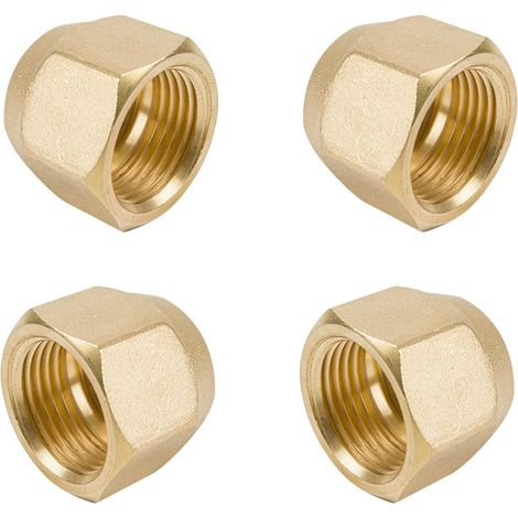 Stück Geteilte Crimpmuttern, Crimpstopfen Aus Messing, Messingmuttern, 3/8 Zoll Für Kältemittelleitungen In Klimaanlagen, Adapter Für Hlk (2 1/4 Zoll)