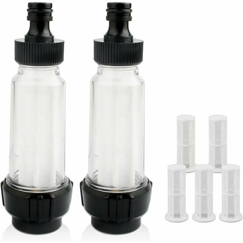 Wasserfilter Für Kärcher, 3/4"-hochdruckreinigerschlauchfilter, 2 Filter, 2 Anschlüsse, 5 Filtergewebe, Für Alle Hochdruckreiniger, Gartenschläuche Und Wohnmobile.
