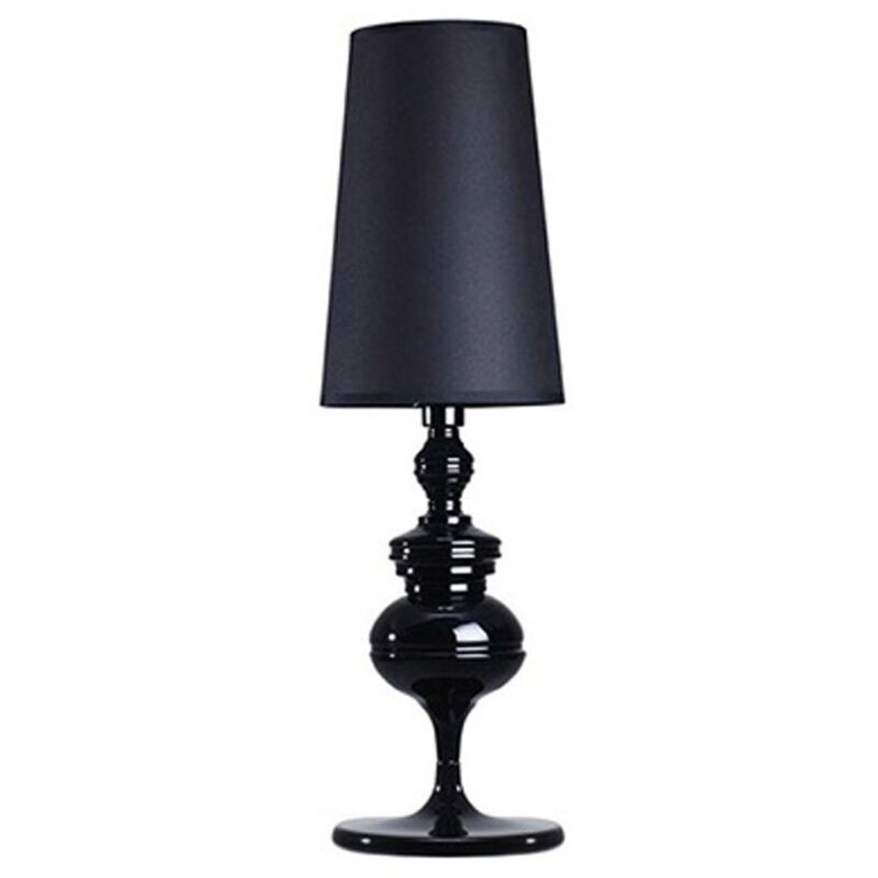 Kleine Schwarze Tischlampe, Ideal Für Wohnzimmer, Schlafzimmer, Leseecke Oder Nachttisch (schwarz)