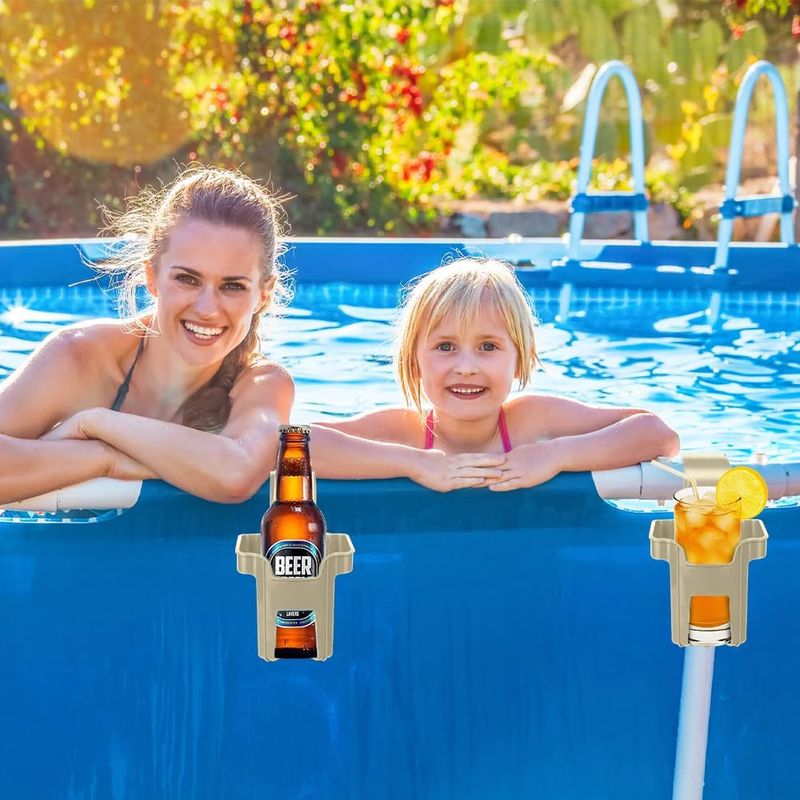 Set Mit 4 Becherhaltern Für Den Poolbereich, Wasserbecherhalter, Becherhalter, Poolzubehör, Für Pool, Party, Wasserpark