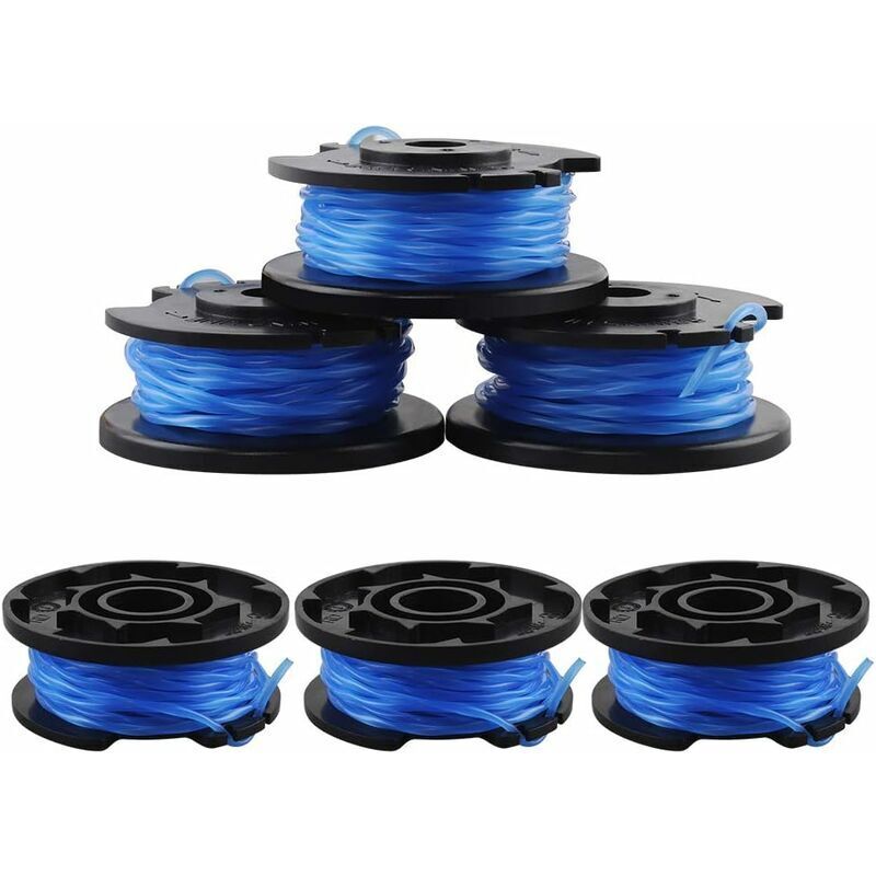 6er-pack Trimmerfaden Für Ryobi-rasentrimmer – 1,65 Mm Nylonfaden – 3 Meter Lang – Kompatibel Mit Ryobi One 18v, 24v Und 40v – Ac14rl3a-18v