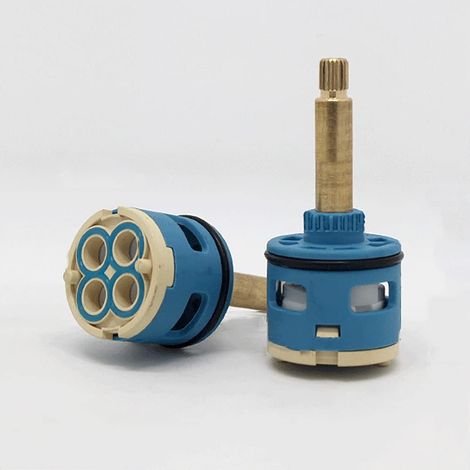 (8,2 × 3,5 × 3,2 Cm) (35 Mm) Keramik-scheibenkartusche, 35/40 Mm Keramikkartusche Wassermischer-innensteuerventil Pp-kunststoff Blau Praktisch