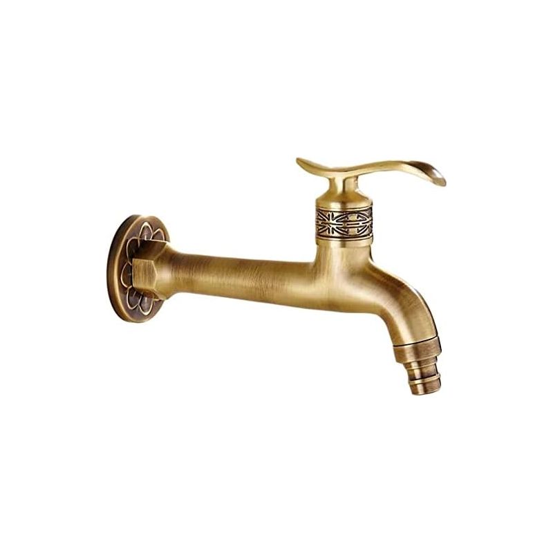 Stück Langer, Antiker Messing-wasserhahn Für Kaltwasser, Badezimmer, Wischmopp, Schwimmbad, Waschmaschine, Gartendekoration, Gartenschlauch.