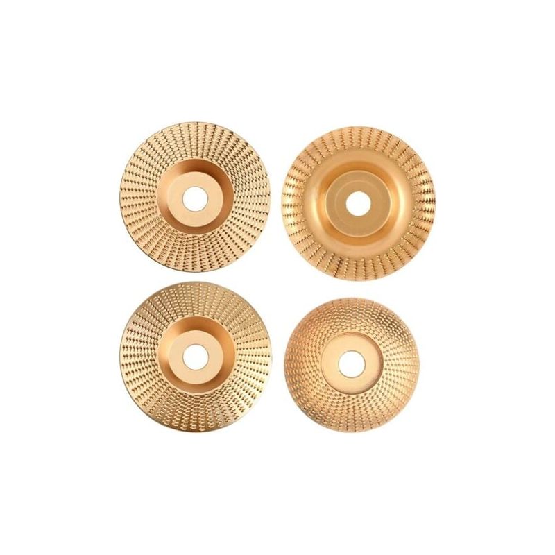 Wolframkarbid-schleifscheiben Für Winkelschleifer – 4er-set Scheiben Für Holz – Kompatibel Mit 115/125-mm-schleifern – Formen Und Schnitzen