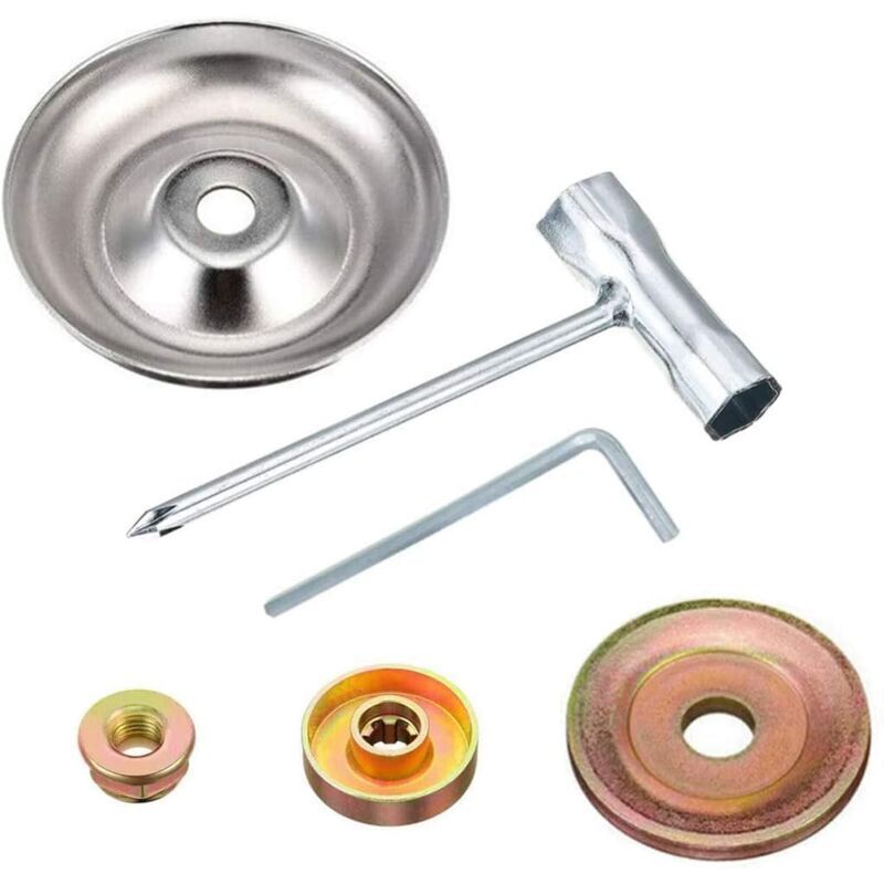 Adapterset Für Rasentrimmerklingen Mit Geradem Schaft Für Rasentrimmer, Freischneider, Unkrauttrimmer Und Rasenmäher