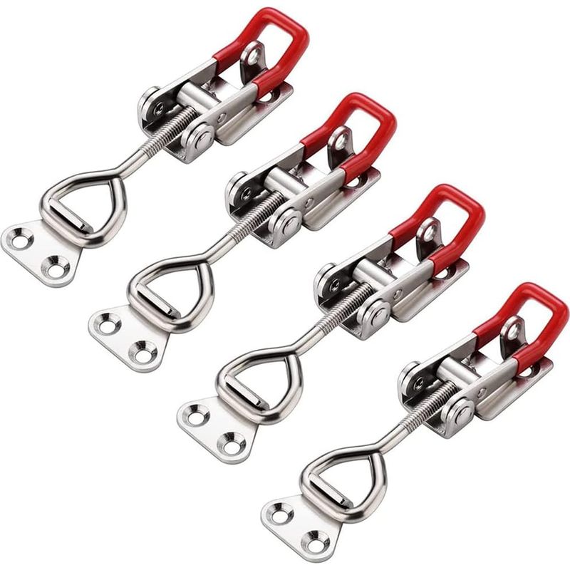 Verstellbarer Kippriegel, 10 Stück – Verzinktes Eisen – Schließkraft 180 Kg – Für Schränke Und Aufbewahrungsboxen – Gh-4001