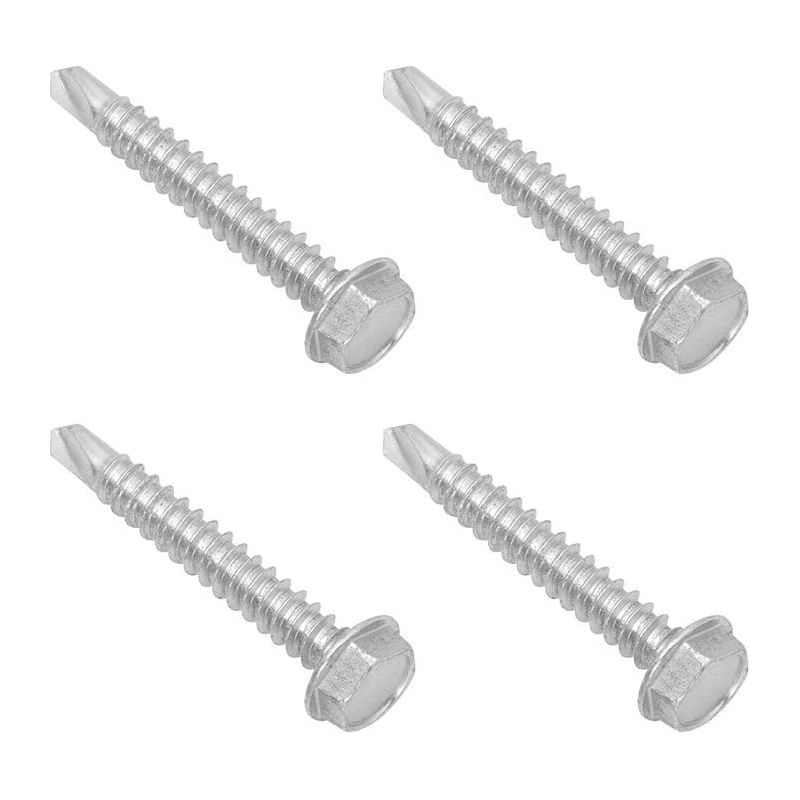 Selbstbohrende Metallschrauben, 20er-packung, 3,595 Mm. Selbstbohrende Stahlschrauben Mit Sechskantkopf Für Metall Und Blech.