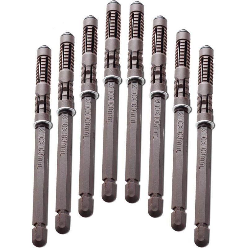 Set Mit 8 Schwebenden Holzregalträgern – Schrauben Inklusive – Hohe Tragkraft – Einfache Montage Für 10 X 100 Mm Regalböden
