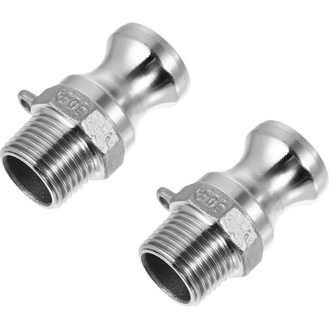 Stück Edelstahl-adapter Typ F, Einnutiger Stecker, Schnellkupplung Für Wassermanagement Und Transport
