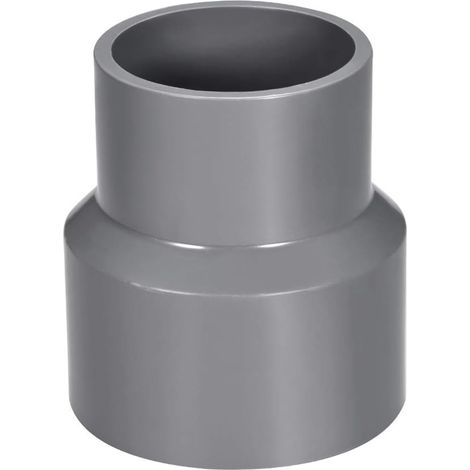 Pvc-reduziermuffe – 50 Mm X 63 Mm – Rohrverbinder – Grau – Kabelkanalreduzierstück – Rohrverbinder Für Wasserleitungen