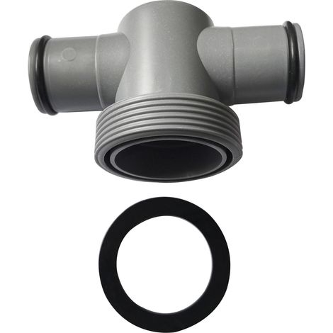Schwimmbadschlauchverbinder 38 Mm Auf 32 Mm, Schwimmbadpumpenverbinder, T-förmiger Schwimmbadschlauchverbinder 38 Mm Auf 32 Mm