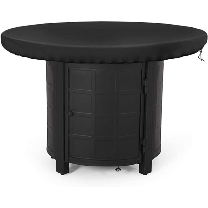 Schutzhülle Für 420d-feuerrost, Wasserdicht, Uv-beständig, Rund, Wasserabweisend, Für Kochfeld Und Grillplatte (schwarz, 80 Cm Durchmesser)