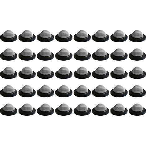 Packung Mit 40 Duschköpfen Inklusive Dichtungsfilter Für Flexible Schläuche, Gummidichtungen Mit Edelstahldichtung Und Filtergitter