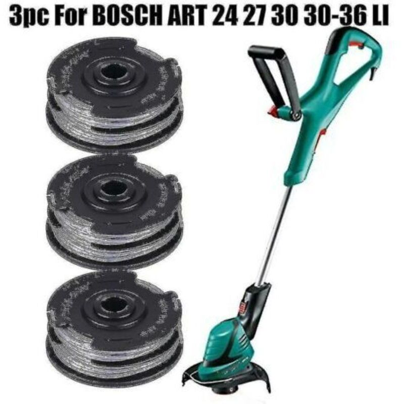 1,6-mm-trimmerfadenspulen Für Bosch-rasentrimmer – 3er-pack (3 X 6 M) – Vorgewickelter Schneidfaden – Langlebiges Und Leistungsstarkes Zubehör