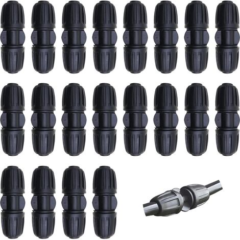 Zubehör Für Tropfbewässerung, 20 Stück 1/2-zoll-tropfbewässerungsschläuche, Typ-i-tropfbewässerungsverbinder, 16-mm-tropfbewässerungszubehör Für Garten Und Terrasse