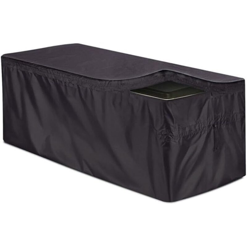 Strapazierfähige Schutzhülle Für Terrassenaufbewahrungsboxen Aus Wasserdichtem 210d Oxford-gewebe Für Gartenbänke, Gartenmöbel, Ottomane-beistelltische, Staubschutz 130 X 60 X 71 Cm (l X B X H)