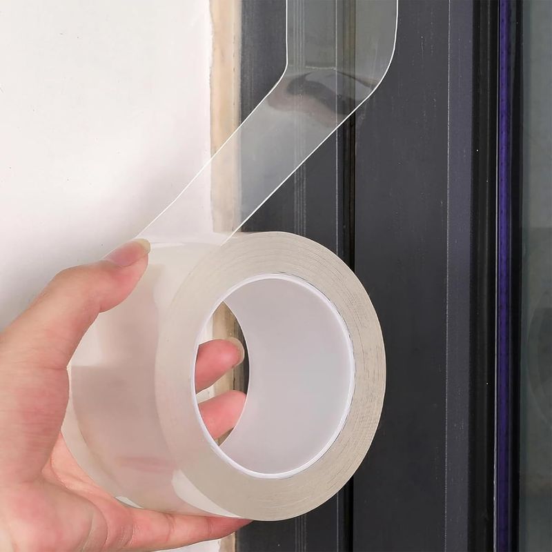 Dichtungsband Für Türen Und Fenster, 3 Cm X 10 M, Transparentes, Selbstklebendes Isolierband, Schutzfolie Für Winterfenster, Winddicht, Staubdicht, Kälteabweisend