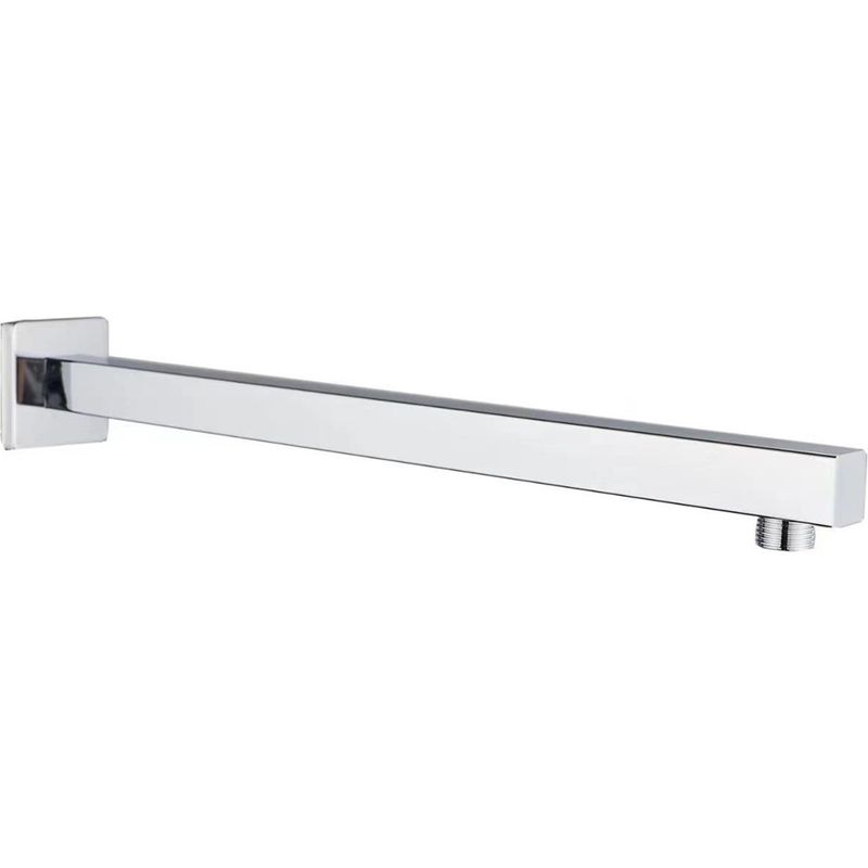 Wandmontierter Duscharm Aus Edelstahl Sus304, Verchromt, 40 Cm Quadratisch, Wandhalterung Für Duschkopf