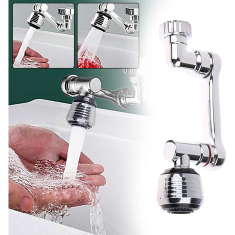 1080° Drehbare Armaturverlängerung Mit Zweistufigem Wasserauslauf (kostenloses Zubehör), Abs-armaturarm, Mechanischer Strahlregler, Spülbecken-strahlregler, Erweiterter Wasserfilter
