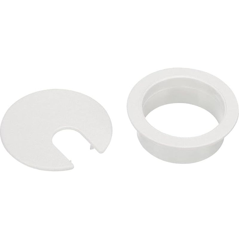 10er-pack Tischkabeldurchführungen, 35 Mm Tischkabeldurchführungen, Ideale Lösung Für Das Kabelmanagement Am Büro- Und Heimtisch, Mit Lochsäge (weiß, 35 Mm)