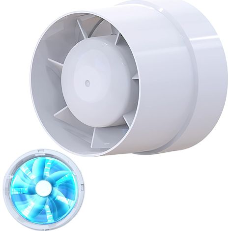 Leiser 104-mm-abluftventilator (130 M³/h, 12 W) – Axial-rohrventilator – Energieeffizient Für Bad, Küche, Garage – Lfi-09s