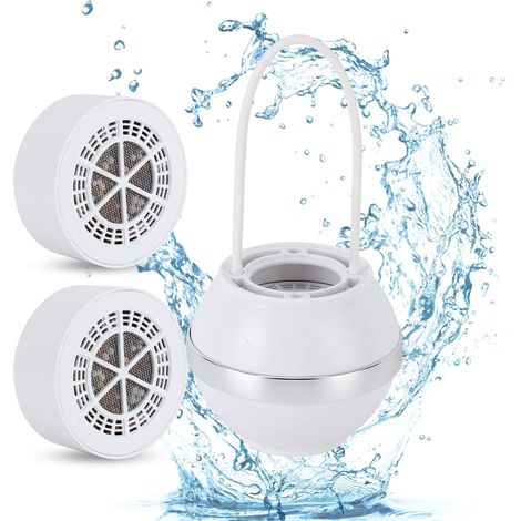 Mehrlagiger Abs-badewannenkugelfilter Zum Aufhängen Zur Entfernung Von Verunreinigungen. Badewasserfilter Für Den Heim- Und Hotelgebrauch (1 Einheit Mit 2 Filterkernen).