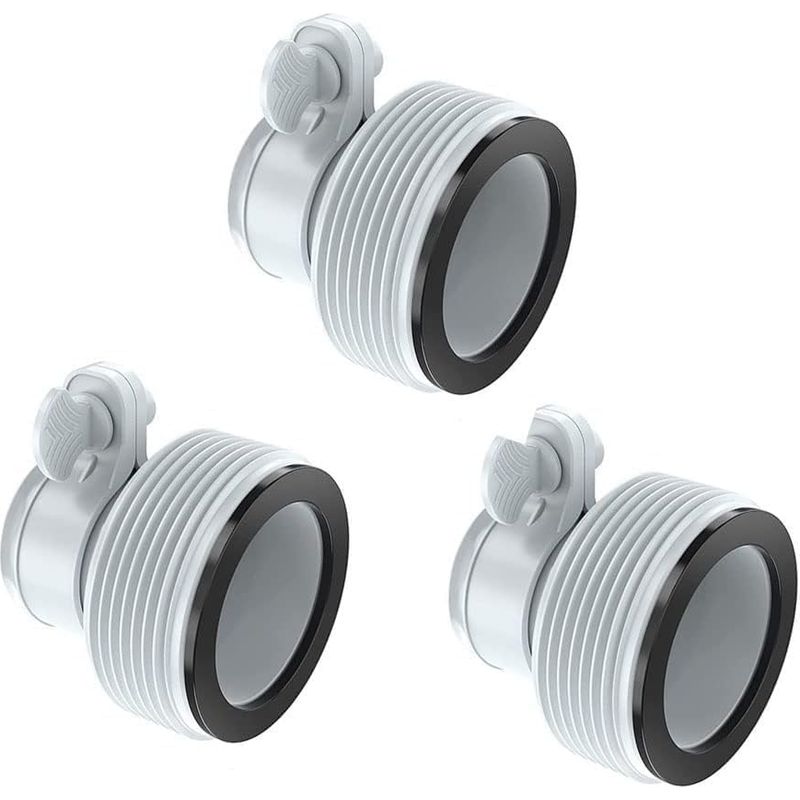 Pooladapter, 3-teiliger Poolschlauchadapter Für Intex-pools, Ersatzschlauchadapter Für Pumpen Mit 32-mm- Und 38-mm-schläuchen