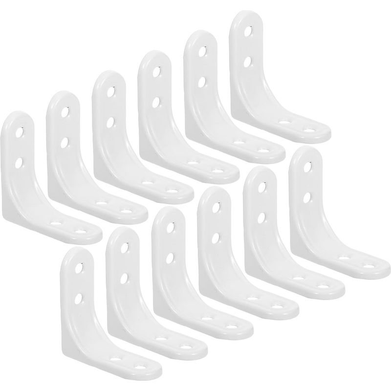 Set Mit 12 Edelstahl-eckwinkeln, 5 Cm, Inklusive Schrauben, Robuste Dreieckige Wandhalterungen, Befestigung Für Regale Und Schränke, Küche, Badezimmer
