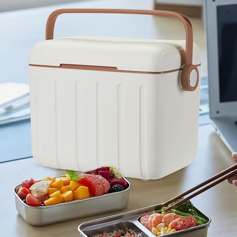 Kühlbox Für Freizeit Und Camping – Kleine, Tragbare Kühlbox – Isolierte Kühlbox Für Picknicks, Reisen Und Fitnessstudio