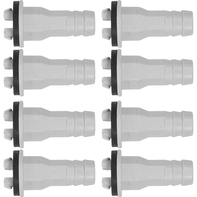 Set Mit 8 Klimaanlagen-ablaufschlauchanschlüssen, Weißer Kunststoff-ablaufringadapter, Einfache Installation Für Außengeräte