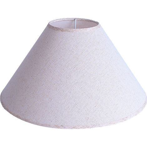 Runder, Konischer, Weißer Lampenschirm, 30 Cm Durchmesser Am Fuß