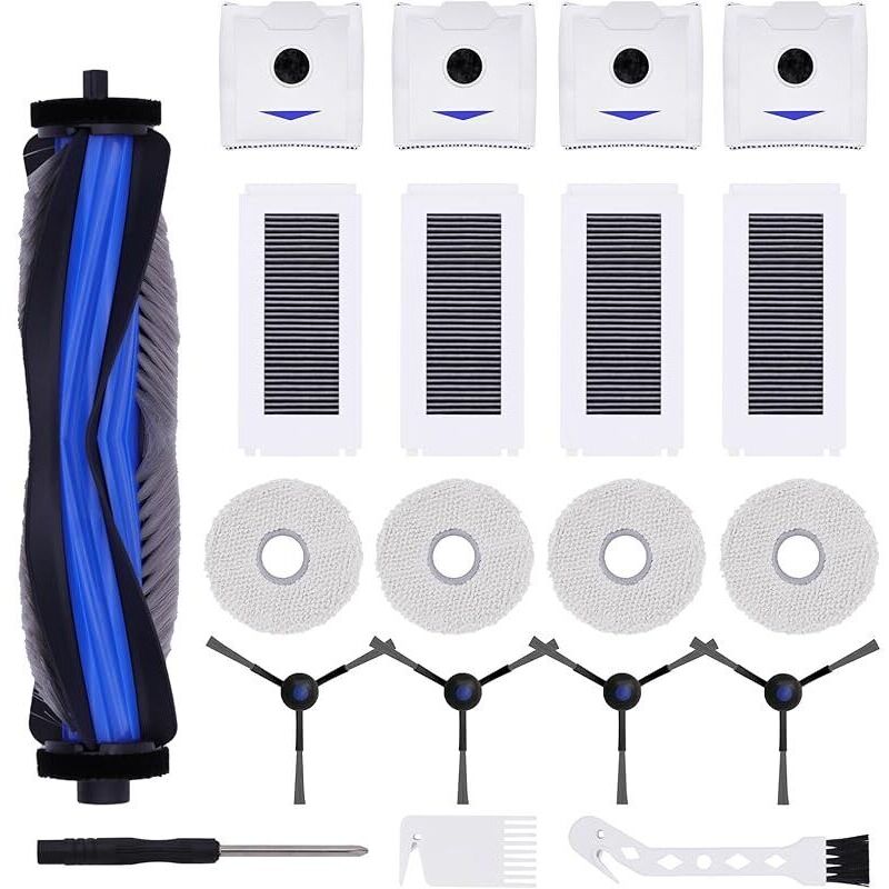 20 Stück Ersatzzubehör Für Ecovacs Deebot N30 Pro, Abgetrennte Teile Für Den Staubsauger N30 Pro, 1 Hauptstück + 4
