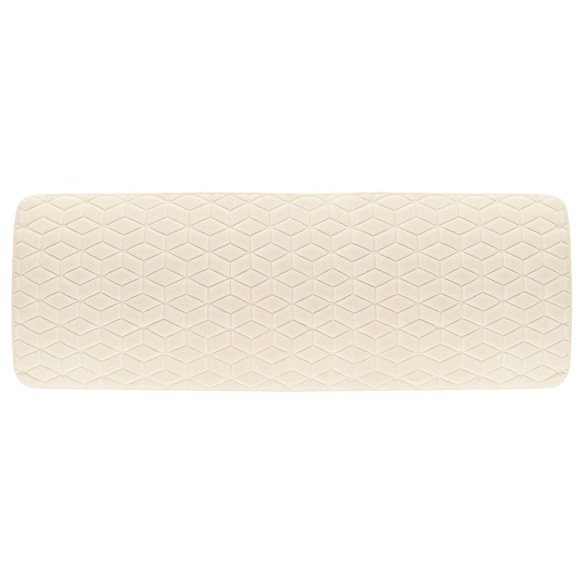 Teppich Mit Geometrischem Muster Aus Mikrofaser, 40 X 120 Cm – Elfenbein - Tendance