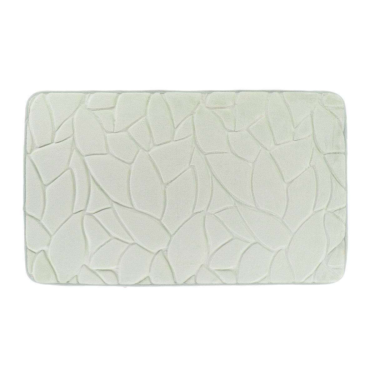 Teppich Mit Blatt-motiv Aus Mikrofaser, 45 X 75 Cm – Brume - Tendance