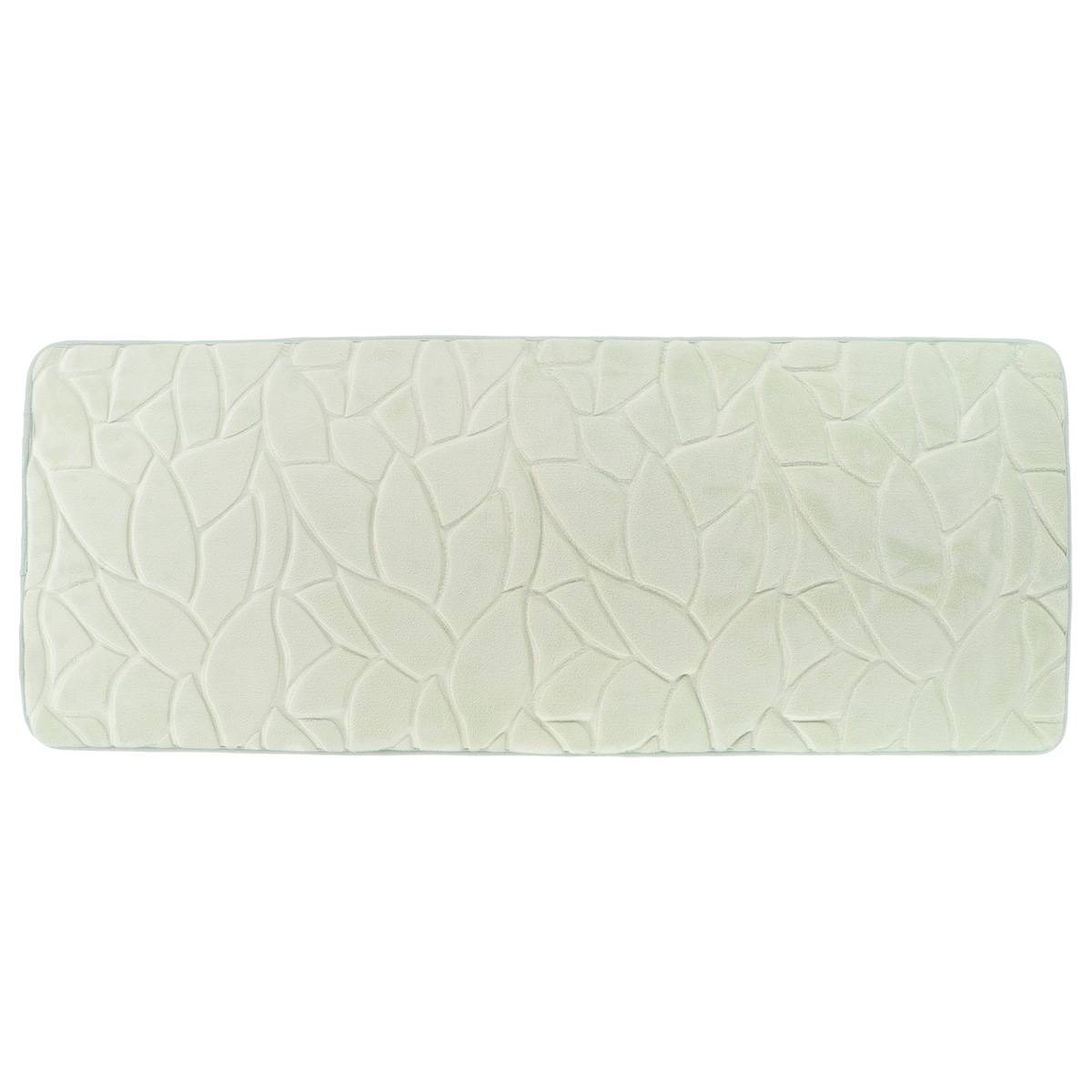 Teppich Mit Blatt-optik Aus Mikrofaser, 45 X 120 Cm – Brume - Tendance