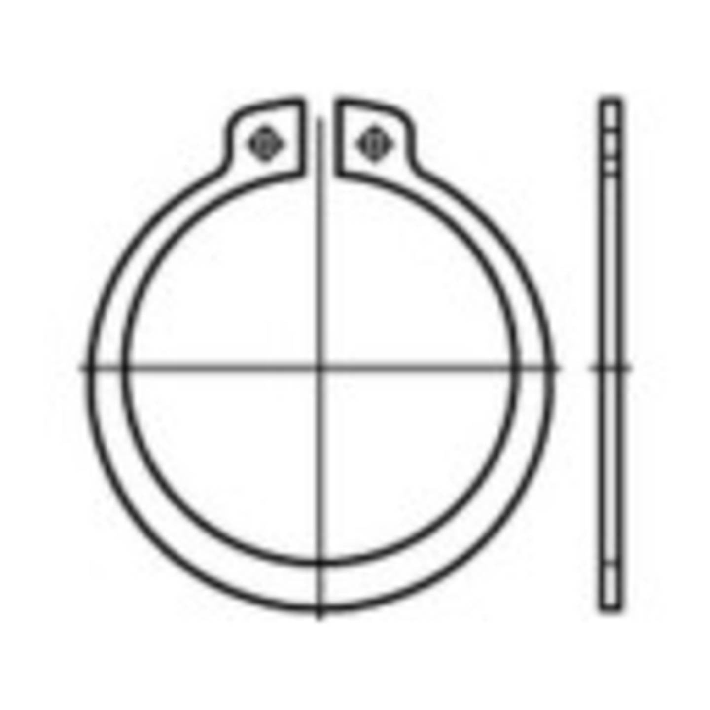 [gebraucht] B-ware Toolcraft Si-ring Din471 Federstahl 82x2,5 50 Stück Riegelring Sicherungsring