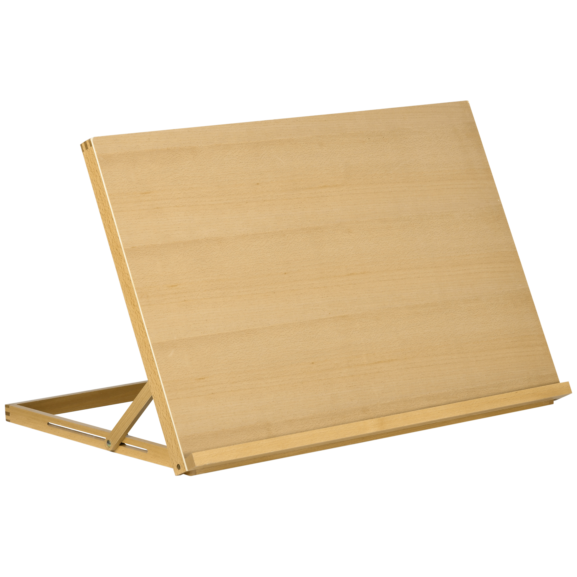 Klappbare Tischstaffelei 75,8 X 51 Cm, Staffelei Mit Verstellbarem Sitz Aus Buchenholz