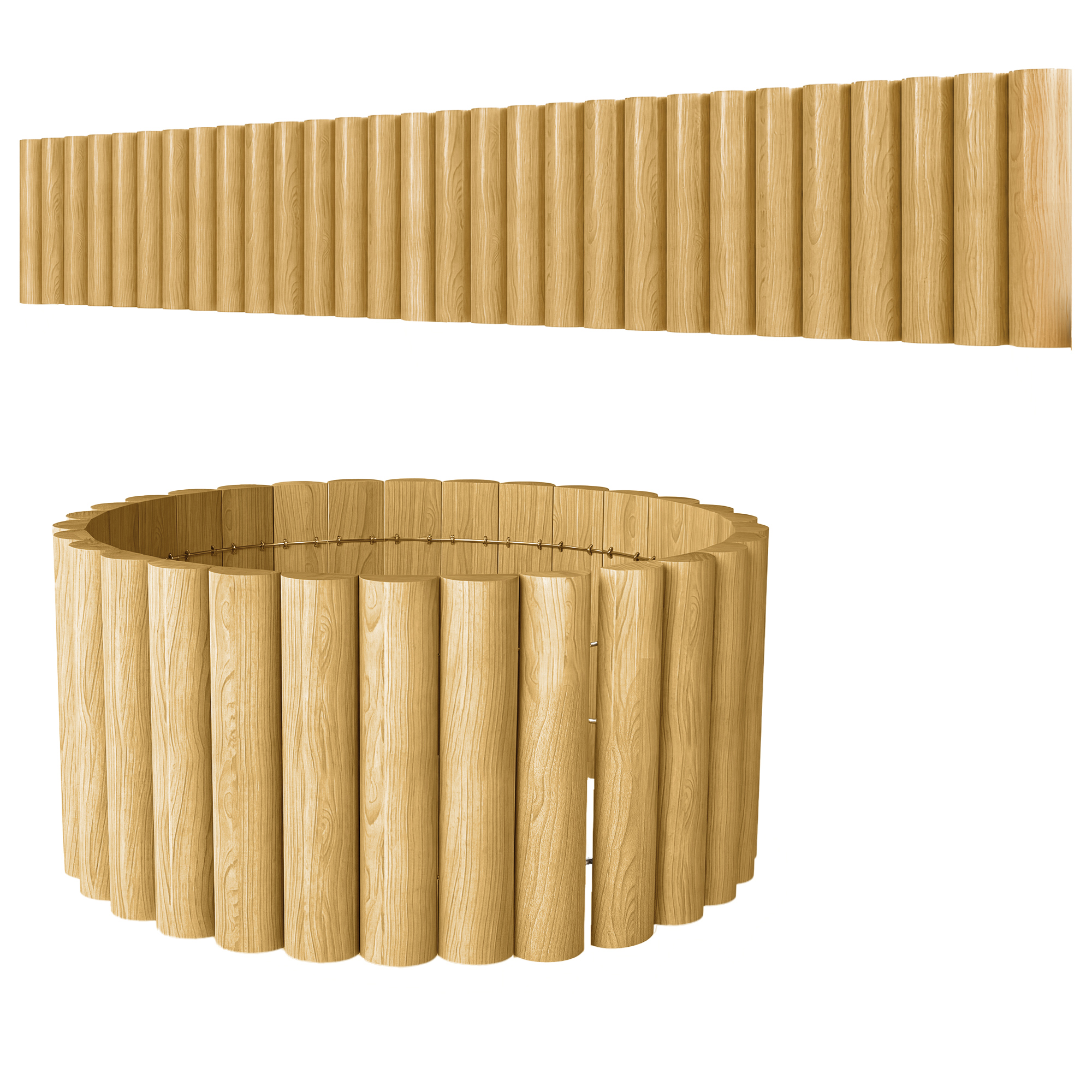 Gartenzaun Aus Holz, 176 Cm X 30 Cm, Zaunelemente, Hundezaun Für Garten, Blumenbeete, Tierabsperrung