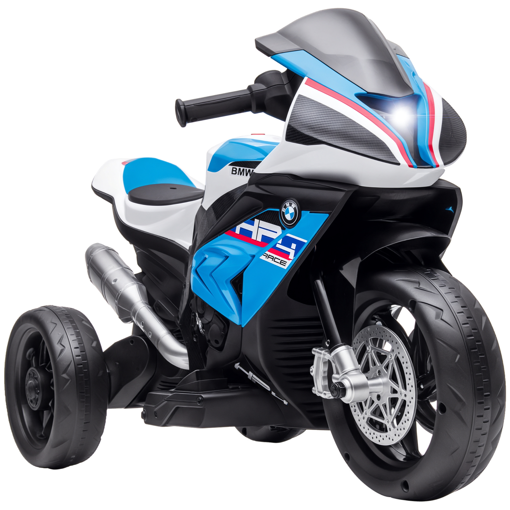 Elektrisches Kindermotorrad Mit Scheinwerfer, 3 Musikmodi, Für Kinder Von 1,5 Bis 5 Jahren, Blau, 82,5 X 42 X 54 Cm