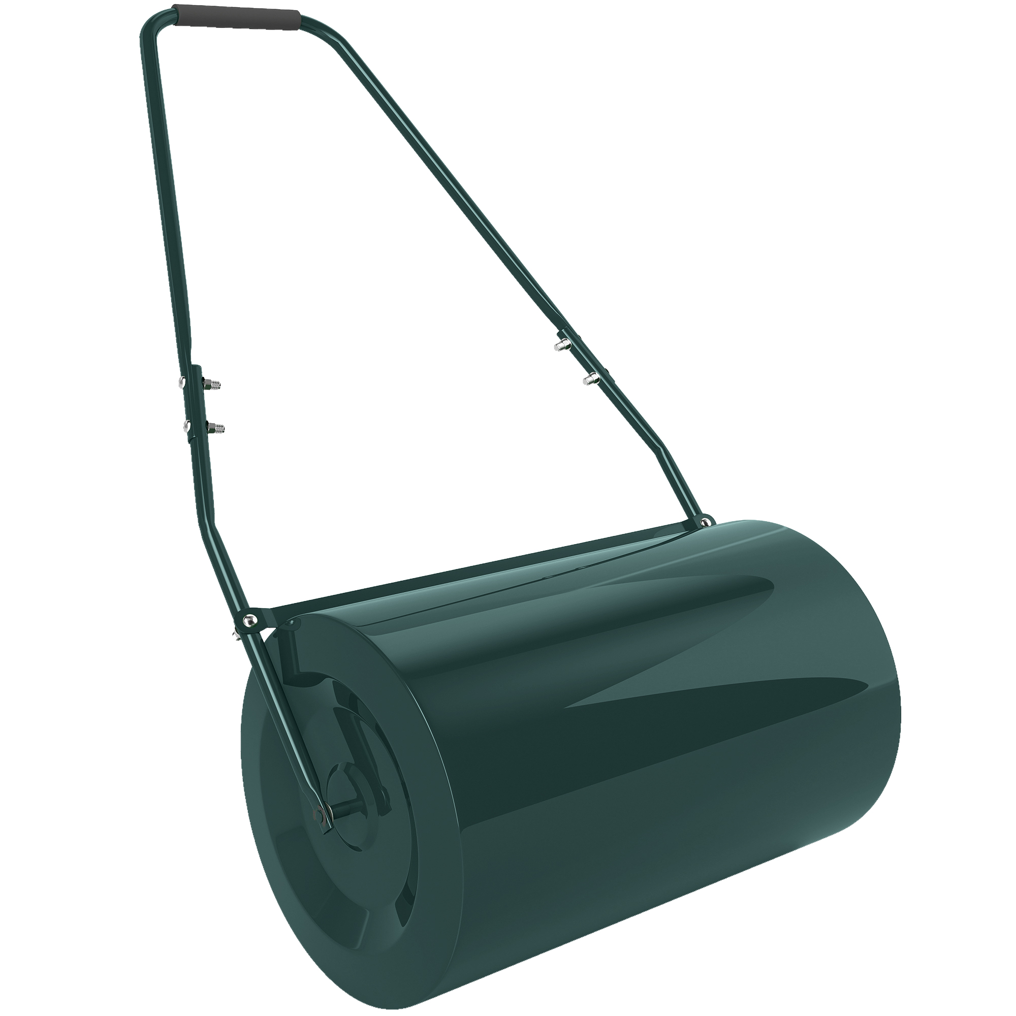 Rasenwalze 63l Mit Abstreifer, Metall, 123 X 58 X 40 Cm, Dunkelgrün