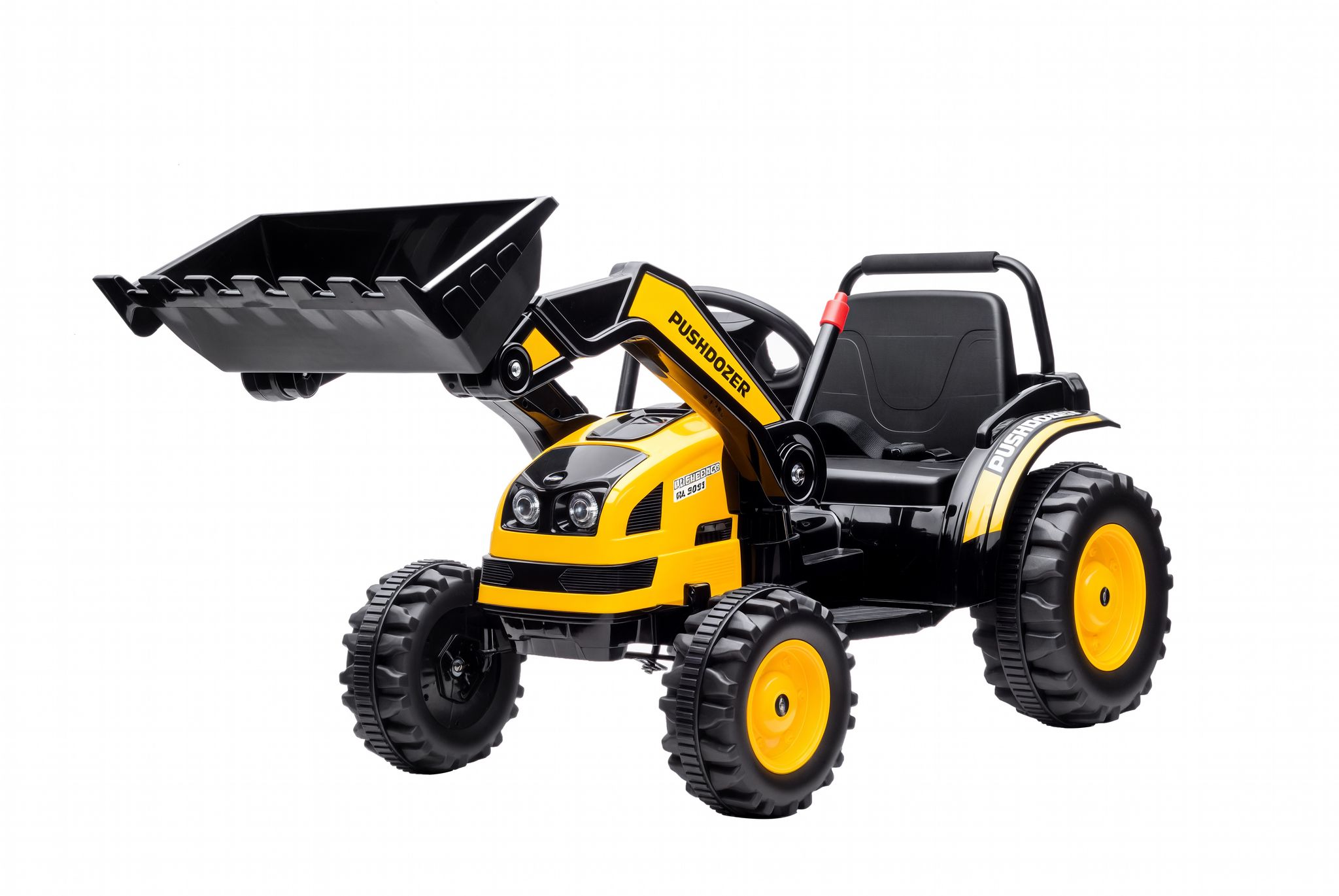 Elektrischer 6-v-bagger Für Kinder Mit Zwei Motoren, Geschwindigkeit 1,5–2,5 Km/h, Bulldozer-spielzeug Für Kinder Von 3–5 Jahren Mit Geräuschen Und Lichteffekten, 132 X 62 X 65 Cm, Gelb