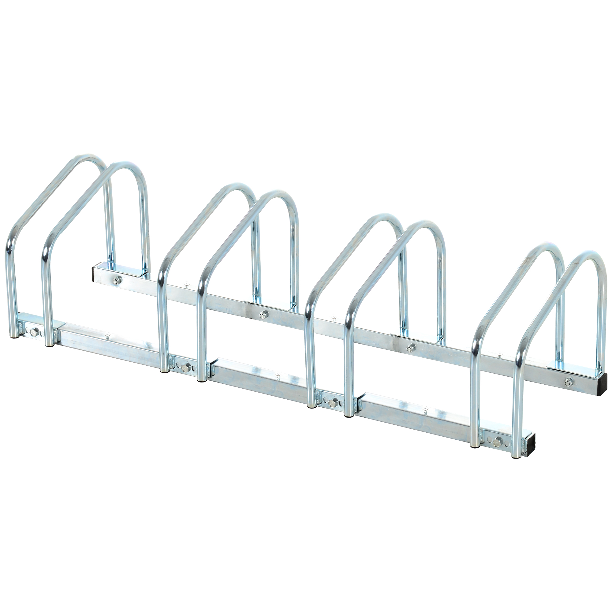 Fahrradträger Aus Stahl Für 4 Fahrräder, 110 X 33 X 27 Cm, Silber