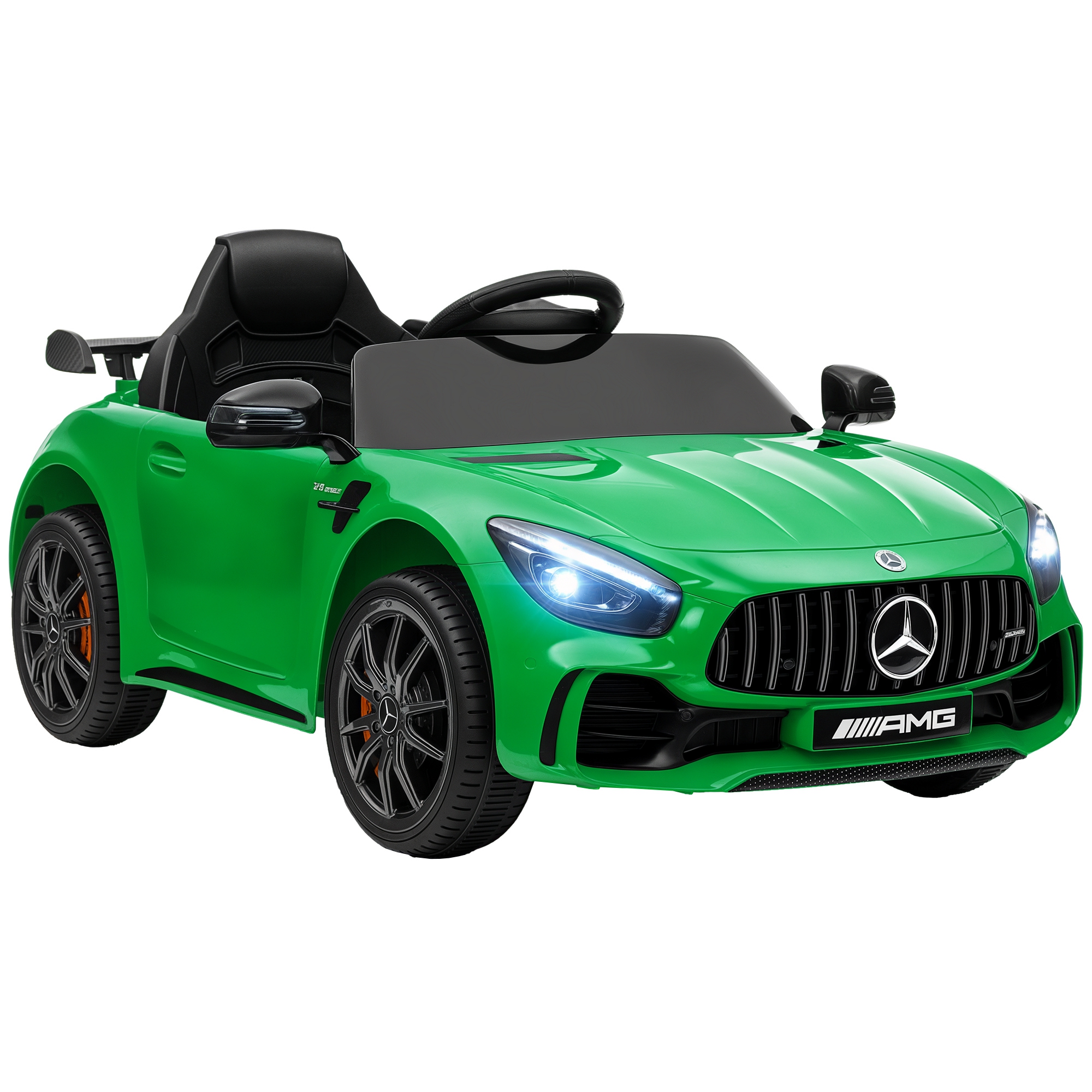 Elektrisches Kinderauto, Mercedes, 3-5 Km/h, Fernbedienung, Licht Und Musik, Grün